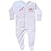Baby Girl's White Personalised Name Sleepsuit & Hat Gift Set (0-3 Months, Sleepsuit & Hat)