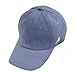 Produktbild VCB Hut Lady Summer Baseball Cap Softtop Mütze Buchstabe Stickerei Sonnenhut - Seite M blau