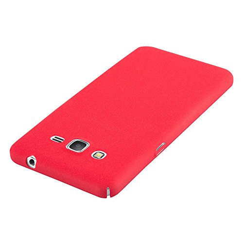 Samsung Galaxy GRAND PRIME Funda Super Delgada de Pl  stico Duro en FROSTY ROJO de Cadorabo  Dise  o FROSTY      Cubierta Protectora Ligera con Antichoque y Resistente al Rayado para Tel  fono M  vil     Protecci  n Carcasa Case Cover