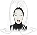 Produktbild Angelina Jolie Blood Dripping Photo Drawstring bag