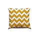 Produktbild Rechoo Dekorative Kissen Kissenbezug Streifen Bedrucken Kissenhülle Sofa Baumwolle Leinen für Zuhause Auto Cafe 45 x 45cm #3