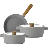 Neoflam Fika Gri Tencere Ve Tava Seti 5 Par&ccedil;a