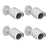 Ajustable ELRO CDB22-4 4-er Set Camera-Cámara Falsa/Dummy para Exteriores-Blanco
