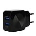 Produktbild MMLC Universal EU 5V 3.1A EU 2-Port USB2.0 Ladegerät für Smartphone EU USB Charger (Schwarz)
