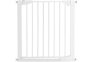 Munchkin Baby & Toddler Safety Gate with Automatic Closure | Easy Install. | 76-82cm | White