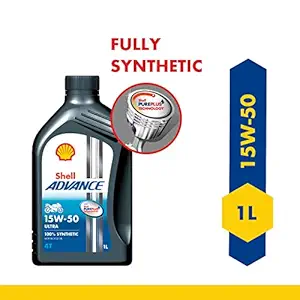 Shell Advance Ultra 4T 15W-50 API SN Fully Synthetic Motorbike Engine Oil (1 L)