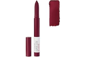 Maybelline Lipstick Superstay Matte Ink Crayon, Longlasting With Precision Applicator, 55 Make It Happen, 1 Count, Pack Of 1