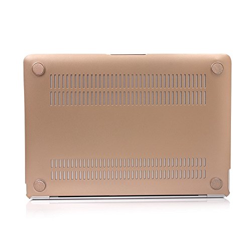 i-Buy 3in1 Kit Hard Shell Case + Keyboard Cover + Screen Protector for Apple Macbook 12 inch with Retina Display (Model A1534) – Gold - 7