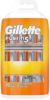 Gillette Fusion5 Razor Blades for Men, 10 Refills, with 5 Anti-Friction Blades for a Shave You Barely Feel