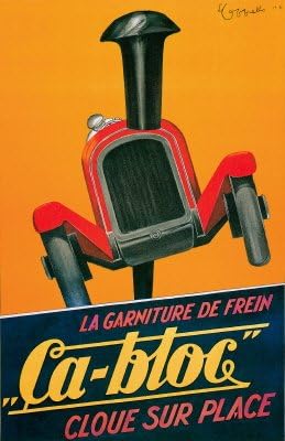 La garniture de Frein Ca-bloc - Aluminium Wall Art 15 x 20cms