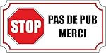 Autocollant sticker macbook laptop voiture moto boite aux a lettre stop pub anti