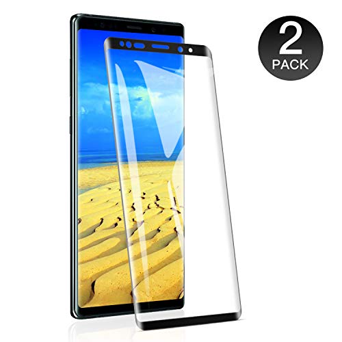 WieStoung 2-Unidades Cristal Templado Samsung Galaxy Note 9 Protector Pantalla, Vidrio Templado Protector Samsung Galaxy Note 9,9H Dureza/Alta Transparencia/Alta Definicion/Anti-Huella