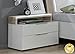 Produktbild Nachttisch 521883 Nachtschrank weiß / sanremo eiche mit Aufsatz inkl. Beleuchtung