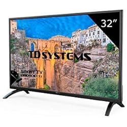 TD Systems K32DLM8HS - Televisor Led 32 Pulgadas HD Smart, Resolución 1366 x 768, 3x HDMI, VGA, 2x USB, Smart TV