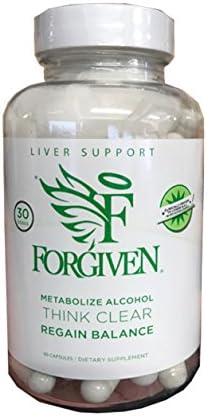 CLEARANCE SALE !!!! Forgiven Support Alcohol Metabolizer Supplement Pill Bottle, 90 Capsules