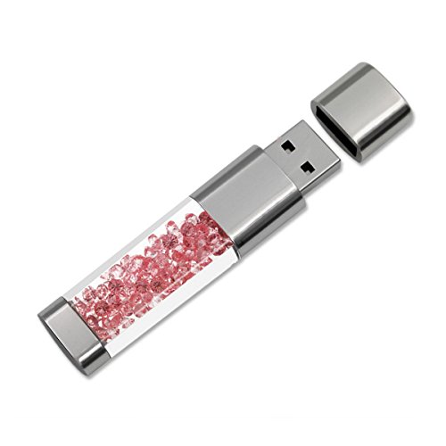 FeliSun New Jewelry Crystal USB 3.0 Flash Drive, Waterproof Shockproof Transparent Memory Stick Pen Drive External Storage For Birthday Gifts, Wedding Gifts