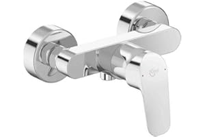 Ideal Standard B1720AA bateria prysznicowa Ceraflex | armatura jednouchwytowa do montażu natynkowego z ukrytymi przyłączami S i dźwignią z metalu | Powierzchnia: chrom, wysięg 140 mm, DN 15, 14