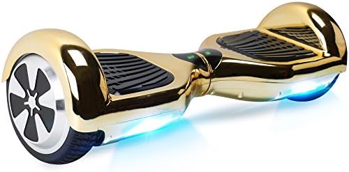 BEBK & MoovWay 6.5" Hoverboard - Self Balancing 2 Wheel Scooter with LG Battery, Portable Carry Handle with LED Light