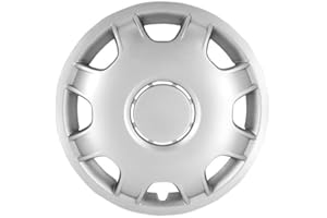 TSS HANDEL Radkappen Radzierblenden Radblenden Van kompatibel mit FIAT/VW/Renault Bus 15 Zoll Silber 4 Stück