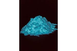 POLYMENT GMBH Polvere luminosa professionale di alta qualità, molto luminosa al buio, in polvere di luce UV autoilluminante, pigmenti fluorescenti, Glow in the Dark (verde, blu, giallo, viola, verde e blu (verde,