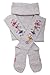 Weri Spezials Baby and Children Tights, Ornaments of Flowers , Silver