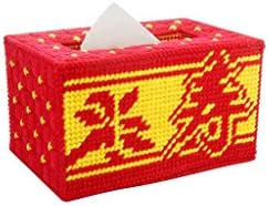European Personalized creative DIY home handmade tissue box (red) ( Color : C )