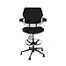 Produktbild HUMANSCALE FREEDOM MED BACK DRAUGHTSMAN CHAIR RECOVERED IN NEW BLACK FABRIC