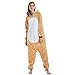 Produktbild Danniers Erwachsene Unisex Tier Flanell Unicorn Kigurumi Tier Cosplay Kostüm (Farbe : Gelb, größe : M(60-65inch))