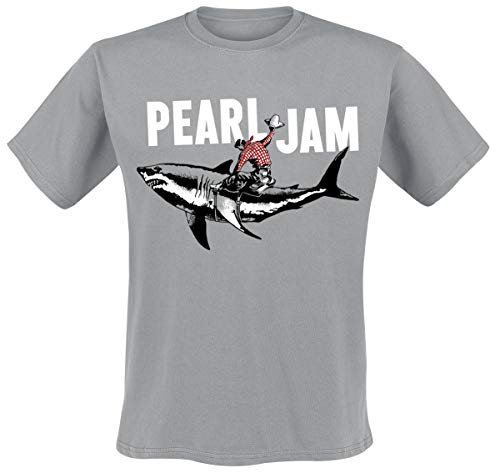 Pearl Jam Shark Cowboy Camiseta Gris M