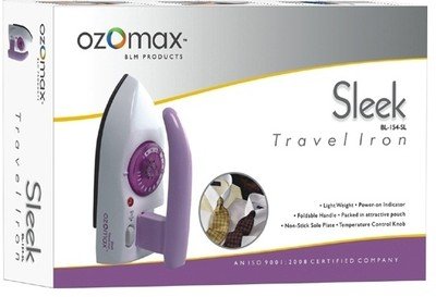 Ozomax Sleek Travel Iron (White:Purple)