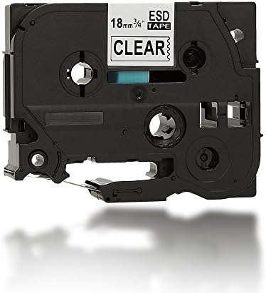 ITECXPRESS24 – Original Eseller ESD Label/Tape | Tape Cassette/Tape for TZ 141 | TZ141 (TZ 141 Brother P-Touch Printer Label Printers Including Pt 3600 9600 2430 PC 2730 VP 9700 9800 PCN D400 VP D450 VP D600 VP E300 E500 VP VP E550 WVP H300 H500 Li P700 P750 TDI P750 W Professional Pt 2430PC USB PTD450VP PTE500VPG Model 18 mm x 8 m – Black on Transparent – 100% compatible with 141 Pt Labeller