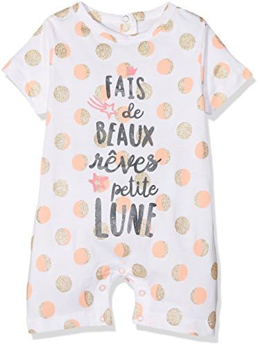 Dodo Homewear Baby Girls' Lfd.Lune.Com Bodysuit, Rose (Rose), 0-3 Months (Manufacturer Sizes: 1 M)