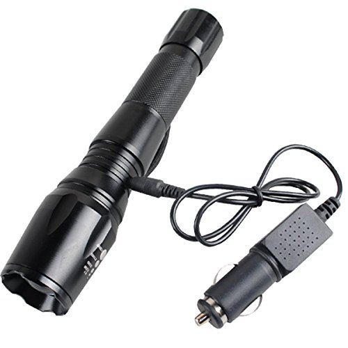 Taschenlampe LED T6 wiederaufladbare Zoombar Handlampe 5 Leuchtmodi wasserdicht Camping Lampe - 5