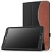 Produktbild MoKo Samsung Galaxy Tab A 10.1 Hülle - PU Leder Ständer Schutzhülle Smart Case mit Stift-Schleife/Standfunktion und Auto Sleep/Wake Up Funktion für Samsung Galaxy Tab A 10.1, Schwarz/Braun