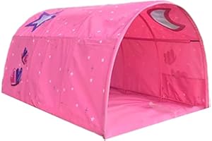 HI SUYI Children's Cabin Bed Tunnel Tent for 90-100cm in Width Loft Bed Bunk Tent,Fabric, Pink, Single