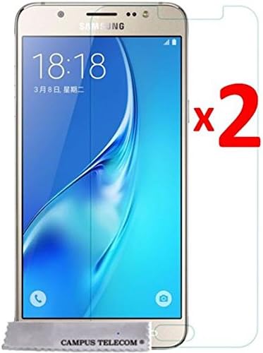 Campus Telecom® 2 Tempered Glass Screen Protectors for Samsung Galaxy J7 (2016) SM-J710F