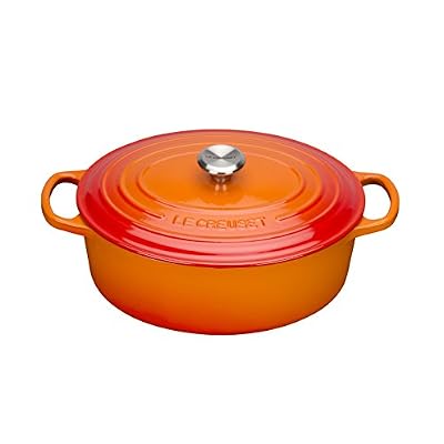 Le Creuset 21178310902430 Signature Cocotte Ovale Fonte Volcanique 31 cm
