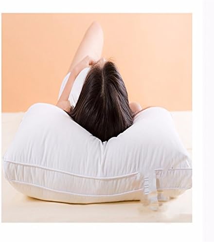 Pillow,All Cotton Pillow,Bed pillow,Soft Pillow for Sleeping,Hypoallergenic and Fluffy Down-Like Pillow with 100% Fine Fiber Filling, Dust and Mite Repellent,1400g,B