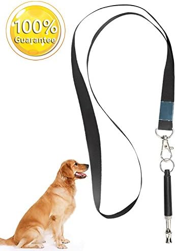 Dog Whistle, Dog Training Adjustable Pitch Ultrasonic Bark Control Tool, Dog Stop Barking High Frequency Ultra-Sonic Sound Whistle by Moolia
