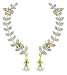 YouBella Jewellery Gold Plated American Diamond Leaf Shape Ear cuffs Earrings for Girls and Women RS.299.00