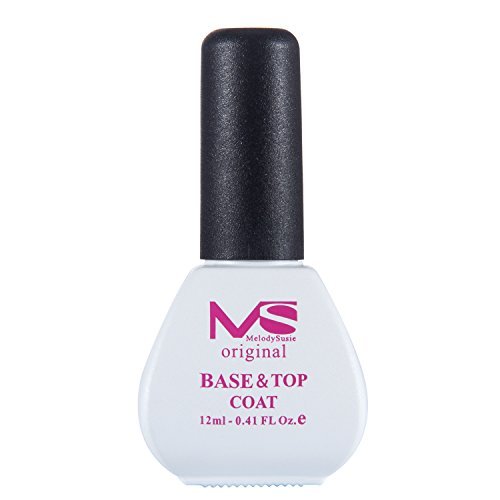 MelodySusie® 2-IN-1 BASE and TOP Coat Nail Formula Keep Gel Nails Stronger, Shinier, Natural and Long-lasting / Base & Top Coat
