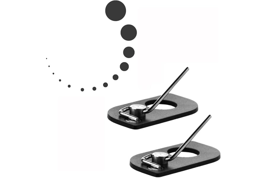 ANCLLO 2 Pieces Stainless Steel Magnetic Arrow Rest Archery LH Recurve Bow Arrow Rest for Target Hunting Professional Outdoor Sports Gear Accessory(Black)