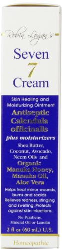 Robin Logan's Therapeutic Seven 7 Cream - 60ml - 100% Natural + 70% Organic ~ Gluten Free ~ Skin Healing & Moisturizing Cream
