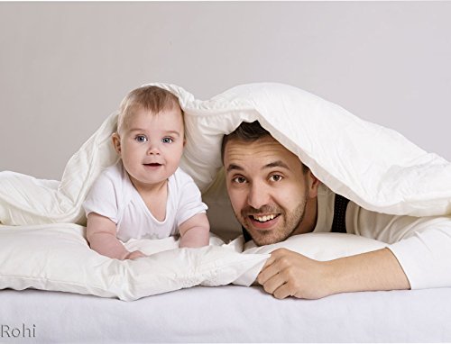 Rohi Cot Bed Duvet 7.5 Tog Anti Allergy Filling- 120 x 150 cm with Cot Bed Pillow