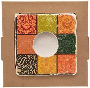 SVE Portalume Tealights, Marble 10x10x2.4 cm Mosaic