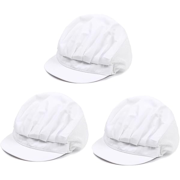 2 Retine Per Capelli Da Cucina - Bianche, Elastiche, Traspiranti, Per Chef, Camerieri E Fornai - Foto 4