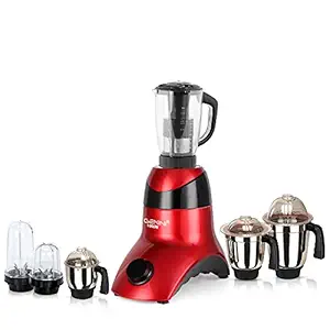 Gemini NORTSA21 1000-Watt Mixer Juicer Grinder with 6 Jar (2 Bullet Jar, 1 Juicer Jar, 1 Wet Jar, 1 Dry Jar and 1 Chutney Jar) - RedBlack