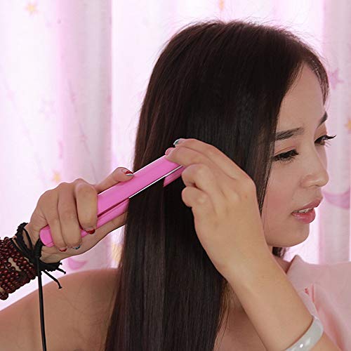 Nulijianchi2 Hair Straightener Ceramic Electric Splint Mini Curling Iron Professional Perm Does Not Hurt Hair Pink Nulijianchi2 Hair Straightener Ceramic Electric Splint Mini Curling Iron Professional Perm Does Not Hurt Hair Pink