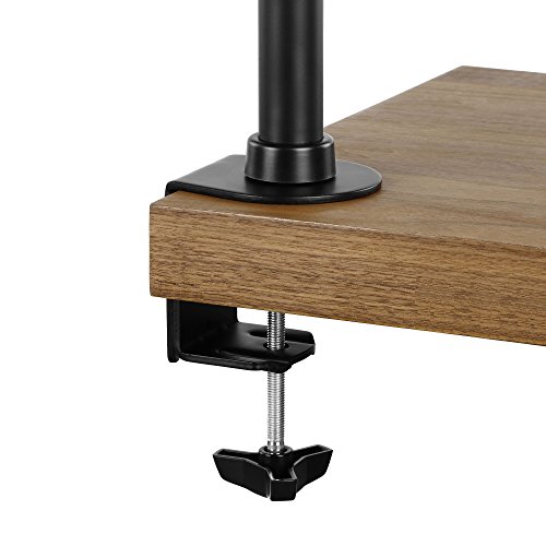 VonHaus Komplett Einstellbarer Dreiarmiger LED LCD Schreibtischhalterung Halterung Ständer fuer 13-27“ Bildschirme mit ±45° Kippwinkel & ±180° Drehwinkel Hoehenanpassung-kostenlose 5-Jahres- Garantie - 5