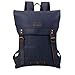 Produktbild Troop London Rucksack aus Segeltuch und Leder, für Damen und Herren, Laptoprucksack für Männer und Frauen, Canvas-Tasche für Reisen und Arbeit, A4 Größe – TRP0495 Marineblau